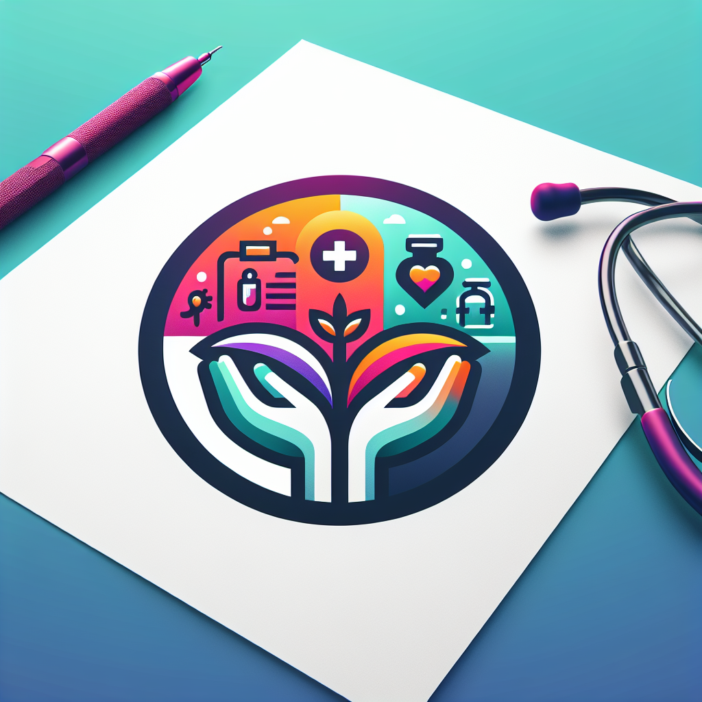 A logo for a healthcare blog focused on personal perspectives and reviews of various healthcare topics, designed to appeal to both the general public and healthcare professionals. The logo should convey a sense of clarity and approachability while capturing the essence of personal experience and research.